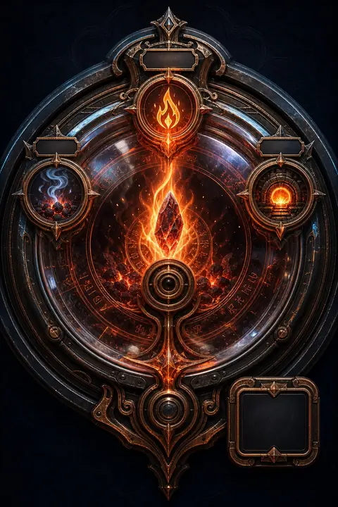 Copper and green Forge dial artwork from Dominion